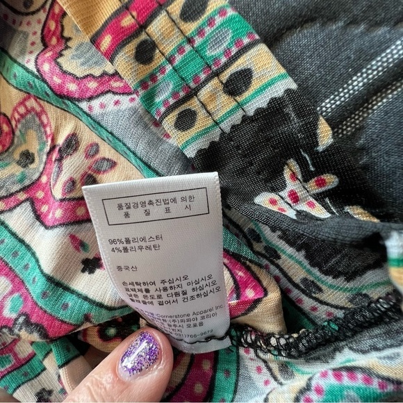 Papaya mini dress, size large, multicolored. - Picture 7 of 9